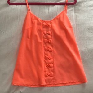 Size small boutique  (4) neon peach tank top